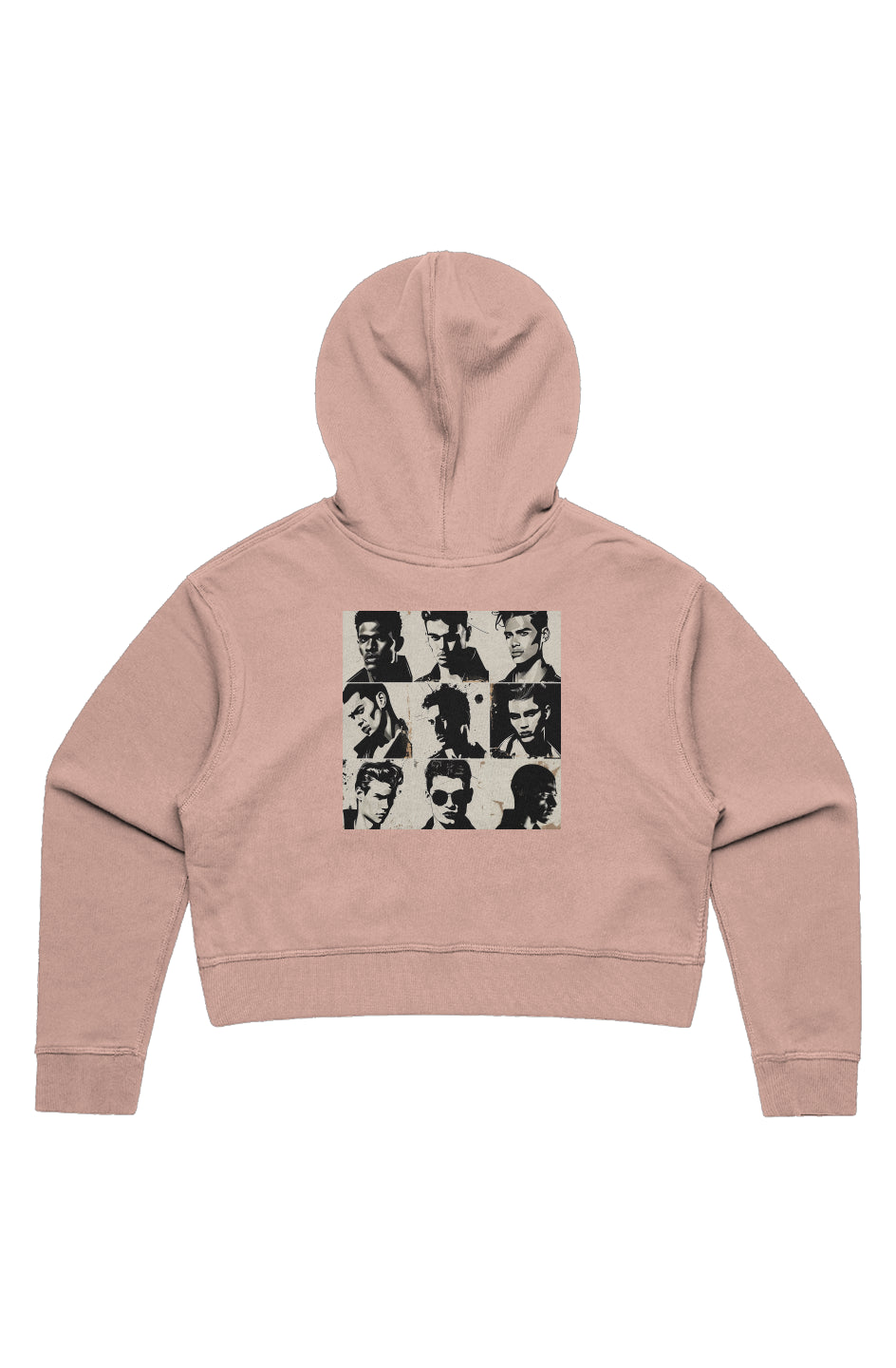 WO'S CROP HOOD TOXIC MASCULINITY LT PNK