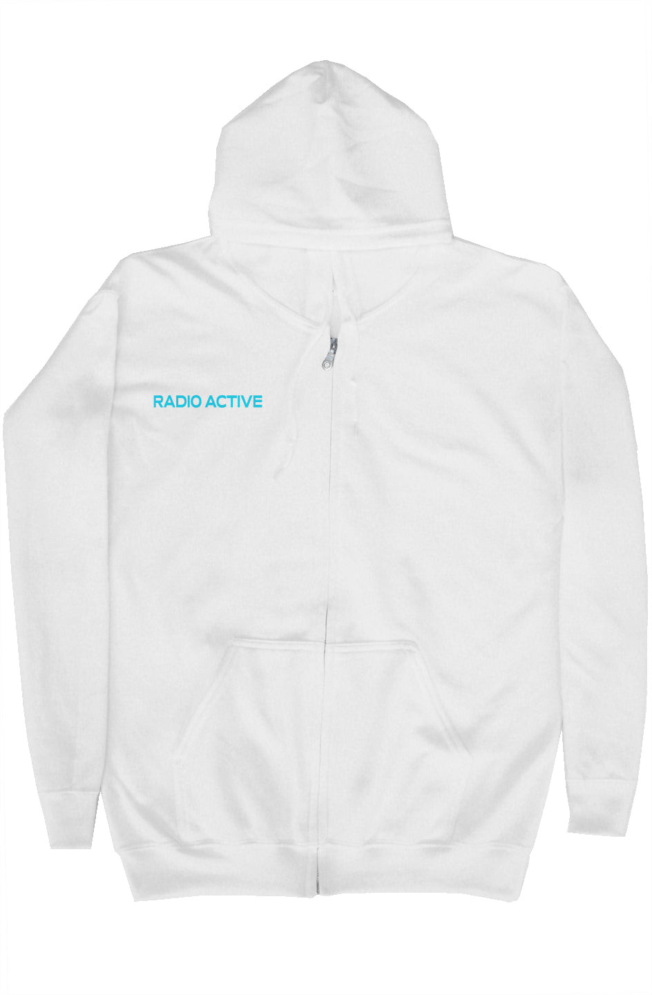 Radio Active Pretty Boys Collegiate ZIP Hoodie WHT