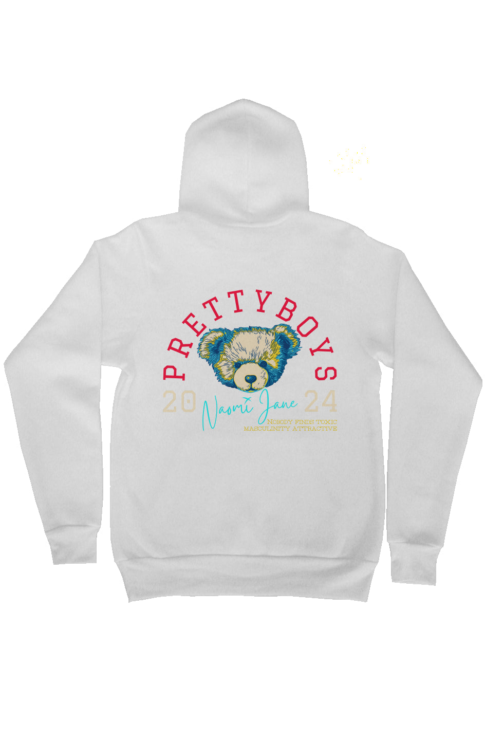 Radio Active Pretty Boys Collegiate ZIP Hoodie WHT