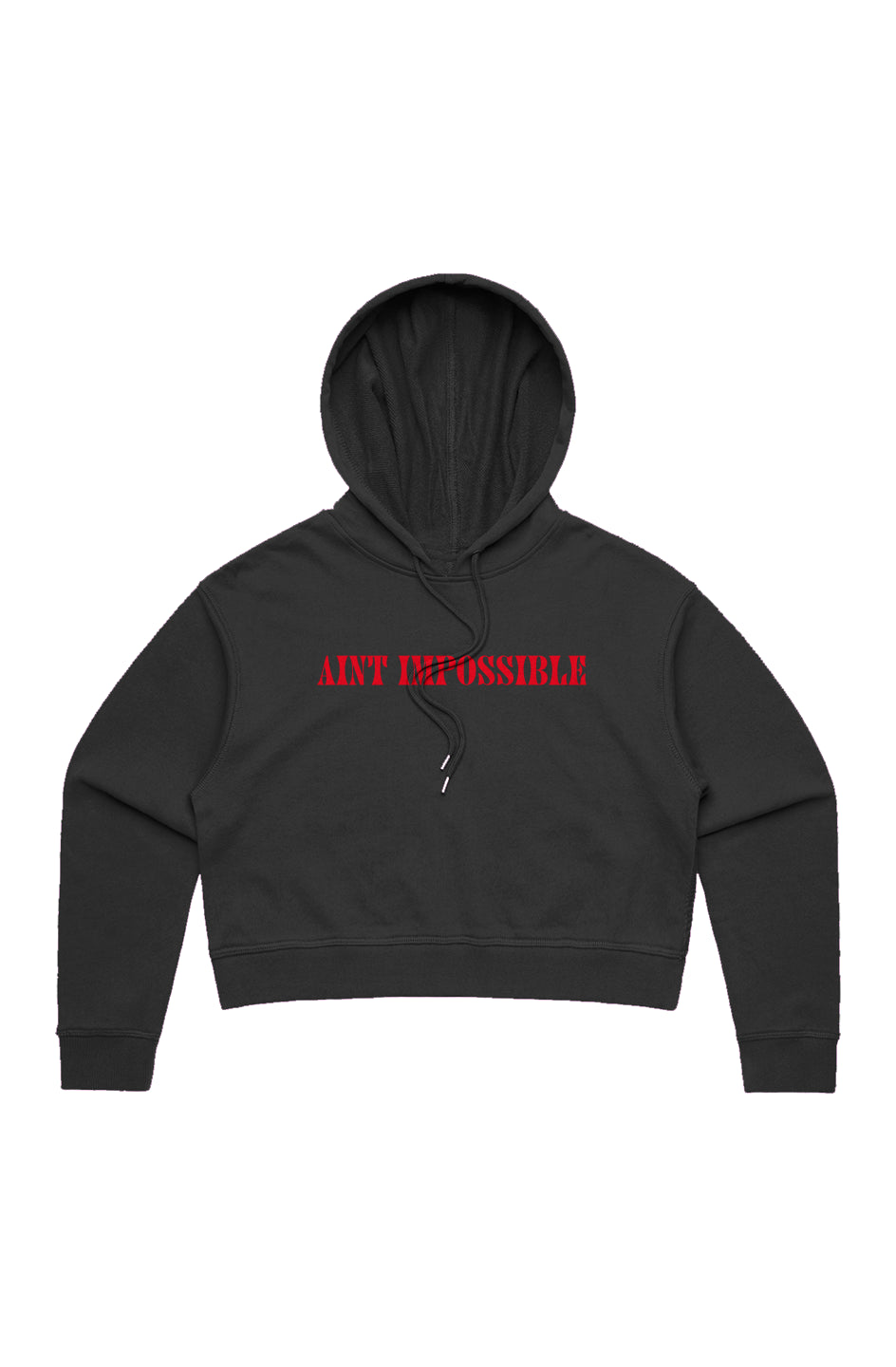 Aint Impossible WO'S WHY NOT CROP HOOD Blk