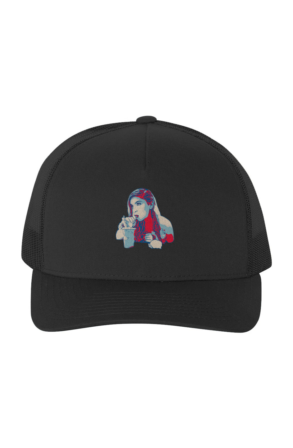 Why Not Five-Panel Retro Trucker Cap BLK