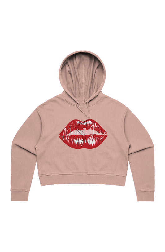 Naomi Jane Kiss Crop Hoodie LT PNK